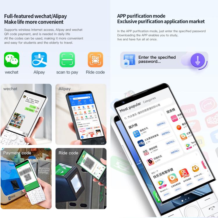 Téléphone à clavier DOOV R70, 6 Go + 128 Go, écran Android 13 Mediatek MT6762 Octa Core de 4 pouces, réseau : 4G, prise en charge de Google Store, avec appareil photo, avec appareil photo