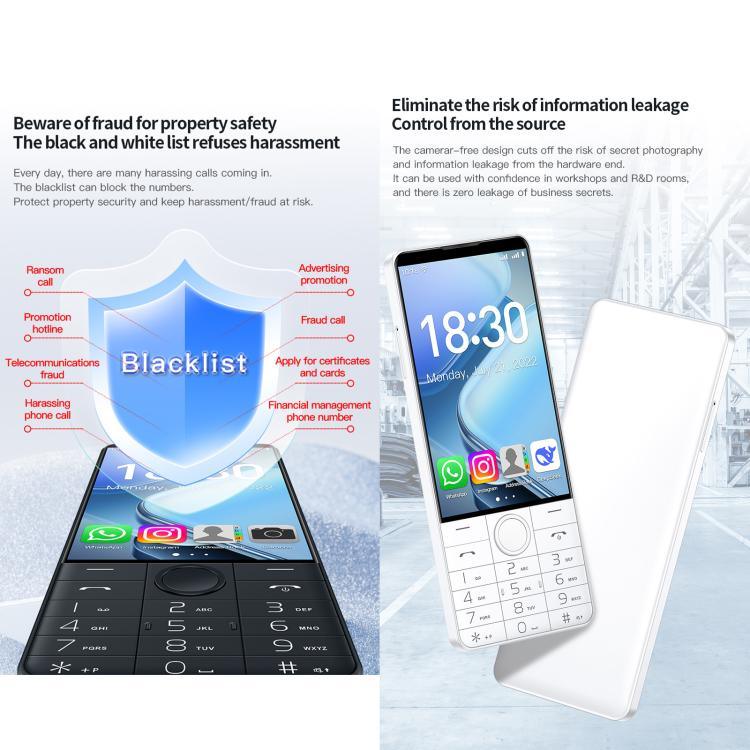 Téléphone à clavier DOOV R70, 6 Go + 128 Go, Android 13 de 4 pouces Mediatek MT6762 Octa Core, Réseau : 4G, Prise en charge de Google Store, Pas de caméra, Pas de caméra