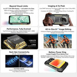 Blackview XPLORE 2, 12 Go + 256 Go, écran 6,73 pouces, Android 15 Dimensity 8300 MT6897 Octa Core, Réseau: 5G, OTG, NFC, XPLORE 2, 12 Go + 256 Go