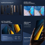 Xiaomi POCO X6 Pro Global, 12 Go + 512 Go, lecteur d'empreintes digitales intégré à l'écran, écran 6,67 pouces, Xiaomi HyperOS, processeur MediaTek Dimensity 8300-Ultra Octa Core 3,35 GHz, NFC, réseau : 5G