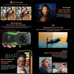 Blackview FORT 1, 4 Go+128 Go, Android 15 de 6,56 pouces, Octa Core Unisoc UMS9230E T615, Réseau : 4G, OTG, NFC, 4 Go+128 Go