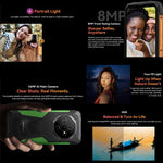 Blackview FORT 1, 4 Go+128 Go, Android 15 de 6,56 pouces, Octa Core Unisoc UMS9230E T615, Réseau : 4G, OTG, NFC, 4 Go+128 Go