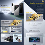 Xiaomi POCO F7 Global, 12 Go+256 Go, empreinte digitale sous l'écran, 6,83 pouces Xiaomi HyperOS 2 Snapdragon 8s Gen 4 Octa Core, NFC, Réseau: 5G, 12 Go+256 Go