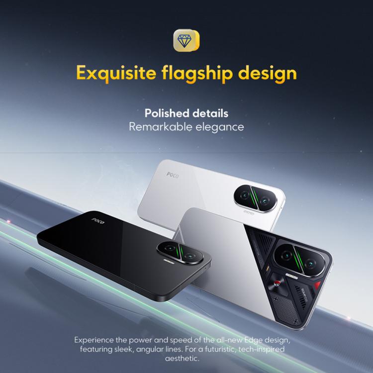 Xiaomi POCO F7 Global, 12 Go+256 Go, empreinte digitale sous l'écran, 6,83 pouces Xiaomi HyperOS 2 Snapdragon 8s Gen 4 Octa Core, NFC, Réseau: 5G, 12 Go+256 Go