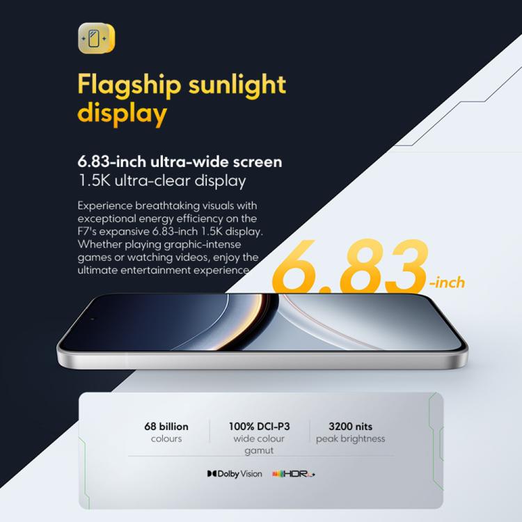 Xiaomi POCO F7 Global, 12 Go+256 Go, empreinte digitale sous l'écran, 6,83 pouces Xiaomi HyperOS 2 Snapdragon 8s Gen 4 Octa Core, NFC, Réseau: 5G, 12 Go+256 Go