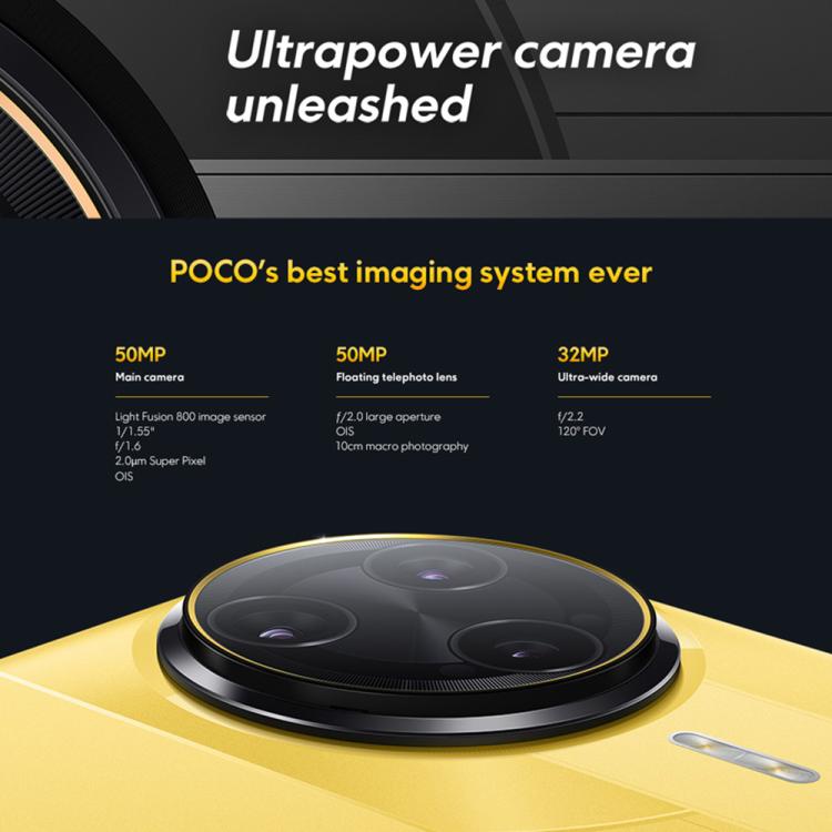 Xiaomi POCO F7 Ultra Global, 12 Go + 256 Go, empreinte digitale sous écran, 6,67 pouces Xiaomi HyperOS 2 Snapdragon 8 Elite Octa Core, NFC, Réseau : 5G, 12 Go + 256 Go