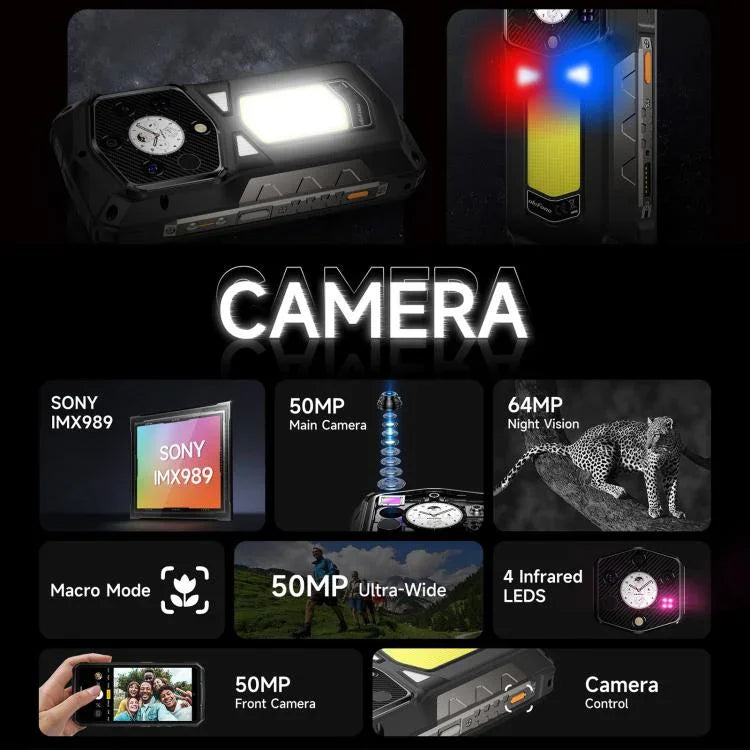 Ulefone Armor 29 Pro Téléphone Robuste, 16 Go+512 Go, Vision Nocturne, 6,67 pouces + 1,04 pouce Android 15 MediaTek Dimensity 7400 Octa Core, Réseau : 5G, OTG, NFC, Armor 29 Pro