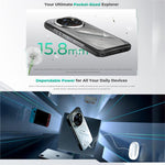 Téléphone robuste Oukitel WP62, 8 Go+256 Go, appareil photo 108 MP, identification par empreinte digitale, Android 15 de 6,6 pouces, MediaTek Dimensity 7025 Octa Core, NFC, OTG, Réseau : 5G, 8 Go+256 Go