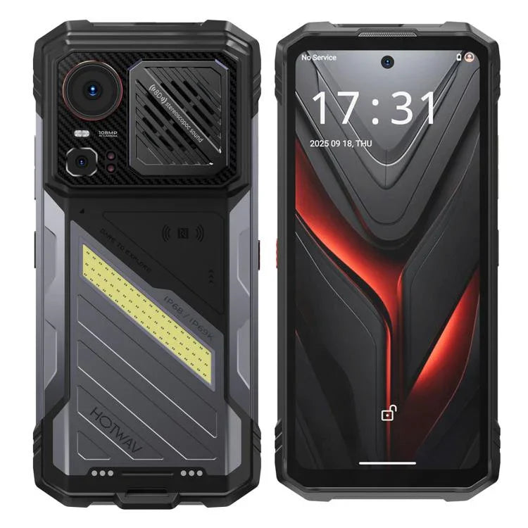 Téléphone robuste HOTWAV Hyper 8 Pro, 12 Go+512 Go, Android 15 de 6,6 pouces MediaTek MT8791 Dimensity 7050 Octa Core, Réseau : 5G, OTG, NFC, Hyper 8 Pro
