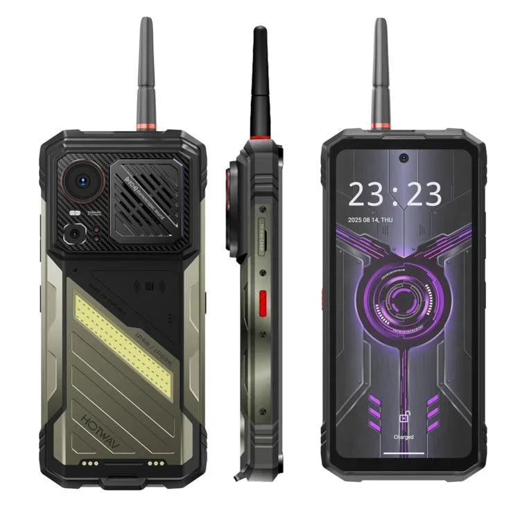 Téléphone robuste HOTWAV Hyper 8 Ultra Talkie-walkie, 12 Go+512 Go, Android 15 de 6,8 pouces, MediaTek MT8791 Dimensity 7055 Octa Core, Réseau : 5G, OTG, NFC, Hyper 8 Ultra