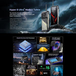 Téléphone robuste HOTWAV Hyper 8 Ultra Talkie-walkie, 12 Go+512 Go, Android 15 de 6,8 pouces, MediaTek MT8791 Dimensity 7055 Octa Core, Réseau : 5G, OTG, NFC, Hyper 8 Ultra