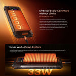 Téléphone robuste Oukitel WP58 Pro, 8 Go + 512 Go, identification latérale par empreinte digitale, 6,7 pouces Android 15 UMS9621S Octa Core, NFC, OTG, Réseau : 5G, 8 Go + 512 Go