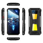 Téléphone robuste Oukitel WP58 Pro, 8 Go + 256 Go, identification par empreinte digitale latérale, Android 15 UMS9621S Octa Core de 6,7 pouces, NFC, OTG, Réseau : 5G, 8 Go + 256 Go