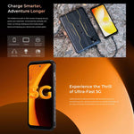 Téléphone robuste Oukitel WP58 Pro, 8 Go + 256 Go, identification par empreinte digitale latérale, Android 15 UMS9621S Octa Core de 6,7 pouces, NFC, OTG, Réseau : 5G, 8 Go + 256 Go