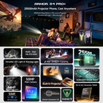 Ulefone Armor 34 Pro+ Projecteur, 16 Go+512 Go, Vision Nocturne, Téléphone Robuste IP68/IP69K, Android 15 de 6,95 pouces MediaTek Dimensity 7400X Octa Core, Réseau : 5G, NFC, OTG, Armor 34 Pro+