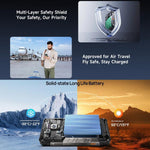 Ulefone Armor 34 Pro+ Projecteur, 16 Go+512 Go, Vision Nocturne, Téléphone Robuste IP68/IP69K, Android 15 de 6,95 pouces MediaTek Dimensity 7400X Octa Core, Réseau : 5G, NFC, OTG, Armor 34 Pro+