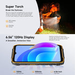 Ulefone RugKing 4 Pro, 8 Go+256 Go, Téléphone Robuste IP68/IP69K, Écran 6,56 pouces Android 15 Unisoc T7250 Octa Core, Réseau : 4G, NFC, OTG, RugKing 4 Pro, RugKing 4 Pro, 8 Go+256 Go