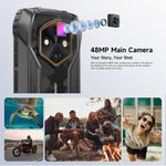 Ulefone RugKing 4 Pro, 8 Go+256 Go, Téléphone Robuste IP68/IP69K, Écran 6,56 pouces Android 15 Unisoc T7250 Octa Core, Réseau : 4G, NFC, OTG, RugKing 4 Pro, RugKing 4 Pro, 8 Go+256 Go