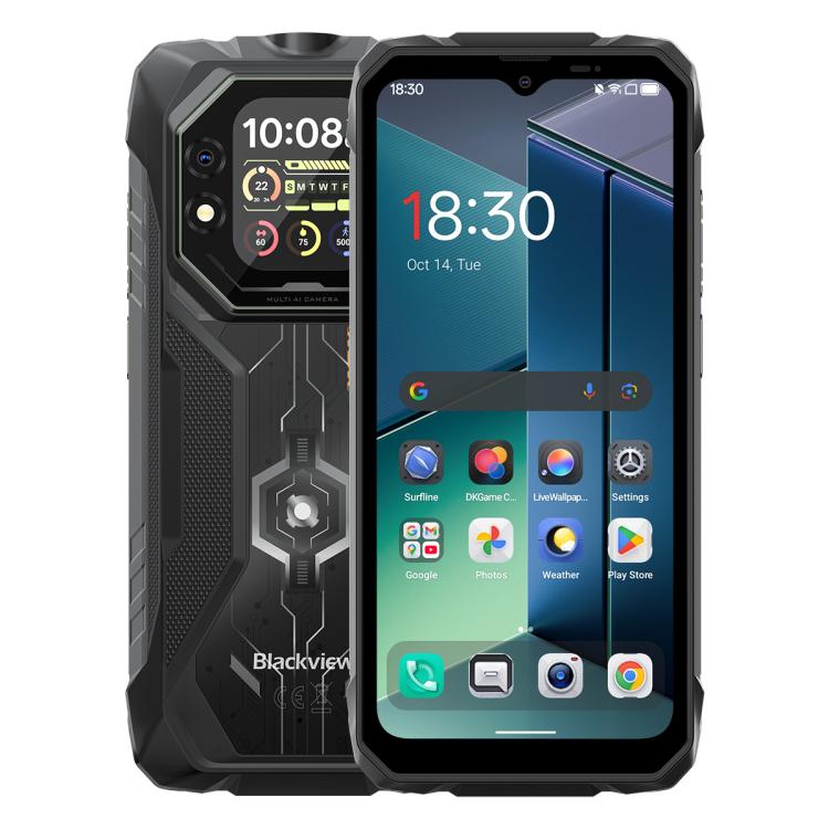 Téléphone robuste Blackview ROCK 1, 8 Go+256 Go, Android 16 de 6,56 pouces, MT6769V/CB Helio G81 Octa Core, Réseau : 4G, OTG, NFC, ROCK 1 8 Go+256 Go