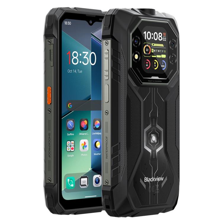 Téléphone robuste Blackview ROCK 1, 8 Go+256 Go, Android 16 de 6,56 pouces, MT6769V/CB Helio G81 Octa Core, Réseau : 4G, OTG, NFC, ROCK 1 8 Go+256 Go