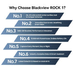Téléphone robuste Blackview ROCK 1, 8 Go+256 Go, Android 16 de 6,56 pouces, MT6769V/CB Helio G81 Octa Core, Réseau : 4G, OTG, NFC, ROCK 1 8 Go+256 Go