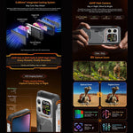 Blackview XPLORE 1 Téléphone robuste avec talkie-walkie, 12 Go+256 Go, 6,78 pouces Android 15 Dimensity 7050 MT8791V/HZA Octa Core, Réseau : 5G, OTG, NFC, XPLORE 1 Talkie-walkie 12 Go+256 Go