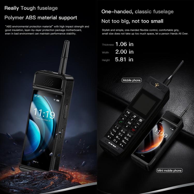 SOYES W88 Pro, 4 Go+64 Go, Batterie 4600 mAh, Android 12 MTK6739CW Quad Core de 4,0 pouces, Réseau : 4G, OTG, Double SIM, W88 Pro, 4 Go+64 Go