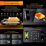 Blackview Oscal TANK 1, 12 Go+256 Go, Android 15 DokeOS 4.2 de 6,78 pouces, Mediatek Dimensity 7050 Octa Core, Réseau : 5G, OTG, NFC, 12 Go+256 Go