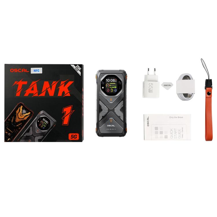 Blackview Oscal TANK 1, 16GB+512GB, 6.78 inch Android 15 DokeOS 4.2 Mediatek Dimensity 7050 Octa Core, Network: 5G, OTG, NFC, 16GB+512GB