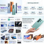 Blackview WAVE 10, 8 Go + 256 Go, 6,88 pouces Android 16 Unisoc UMS9230E Octa Core, Réseau: 4G, OTG, WAVE 10, 8 Go + 128 Go