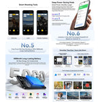 Blackview WAVE 10, 8 Go + 256 Go, 6,88 pouces Android 16 Unisoc UMS9230E Octa Core, Réseau: 4G, OTG, WAVE 10, 8 Go + 128 Go