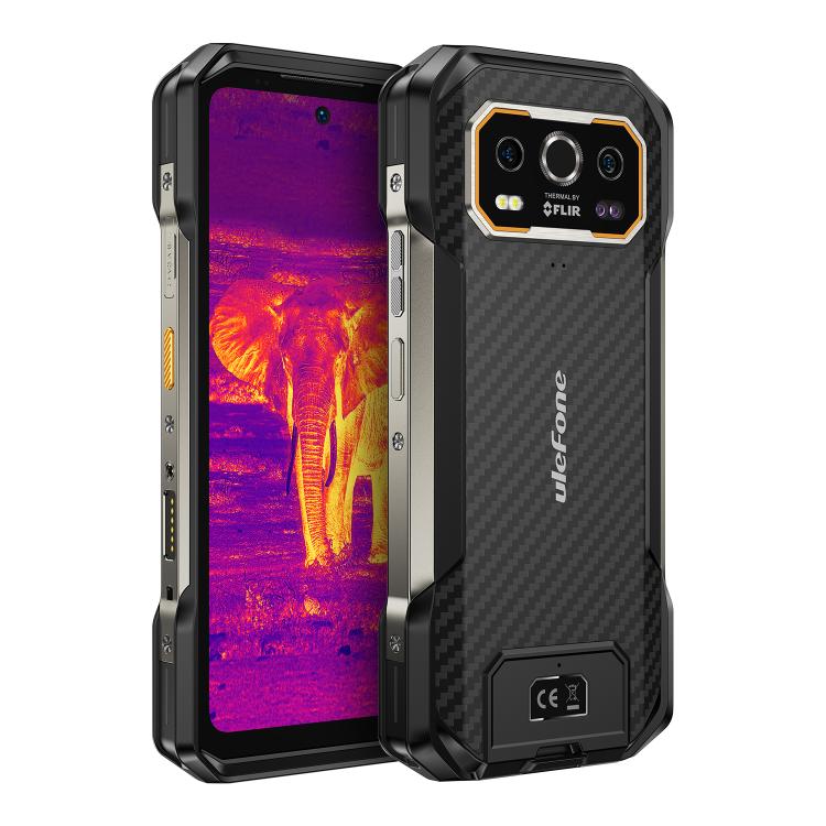 Téléphone robuste Ulefone Armor 27T+, 12 Go+256 Go, imageur thermique, vision nocturne, 10600 mAh, Android 14 MediaTek Helio G99 Octa Core 6,78 pouces, réseau : 4G, NFC, OTG, Armor 27T+
