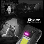 Unihertz 8849Tank X Projector Rugged Phone, 16GB+512GB, empreinte digitale latérale, vision nocturne, écran 6,78 pouces, Android 15 MediaTek Dimensity 8200 Octa Core, Réseau : 5G, NFC, Tank X 16GB+512GB