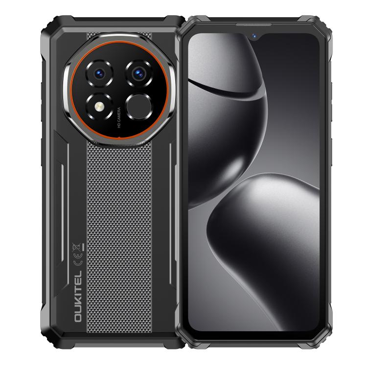 Téléphone robuste Oukitel G6, 4 Go+128 Go, identification par empreinte digitale, batterie 10600 mAh, Android 16.0 Unisoc T615 Octa Core de 6,52 pouces, NFC, OTG, Réseau : 4G, 4 Go+128 Go