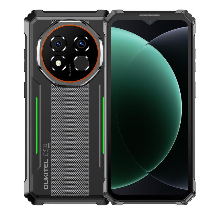 Téléphone robuste Oukitel G6, 4 Go+128 Go, identification par empreinte digitale, batterie 10600 mAh, Android 16.0 Unisoc T615 Octa Core de 6,52 pouces, NFC, OTG, Réseau : 4G, 4 Go+128 Go