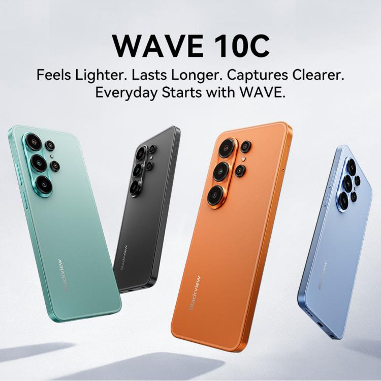 Blackview WAVE 10C, 4 Go+32 Go, Android 16 Unisoc UMS312 / T310 Octa Core de 6,88 pouces, Réseau : 4G, OTG, WAVE 10C, 4 Go+32 Go