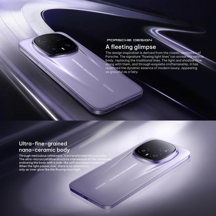 Honor Magic8 RSR Porsche Design, 16 Go+512 Go, empreinte digitale ultrasonique 3D, MagicOS 10.0 / Android 16 Snapdragon 8 Elite Gen 5 Octa Core 6,71 pouces, Réseau : 5G, NFC, OTG, 16 Go+512 Go