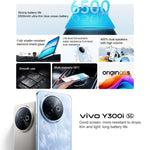 vivo Y300i, 12 Go + 512 Go, reconnaissance faciale/empreinte digitale latérale, écran 6,68 pouces, Android 15 OriginOS 5, processeur Snapdragon 4 Gen 2 octa-core, OTG, NFC, réseau 5G, 12 Go + 512 Go