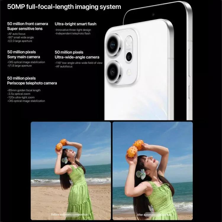 OPPO Reno14 Pro AI Phone, 16GB+1TB, Screen Fingerprint, 6.83 inch ColorOS 15.0 Dimensity 8450 Octa Core, NFC, OTG, Network: 5G, 16GB+1TB