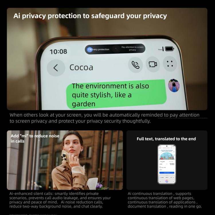HUAWEI Pura 80 Ultra, 16 Go+1 To, Identification par empreinte digitale latérale, HarmonyOS 5.1 de 6,8 pouces, NFC, OTG, Ne prend pas en charge Google Play, 16 Go+1 To