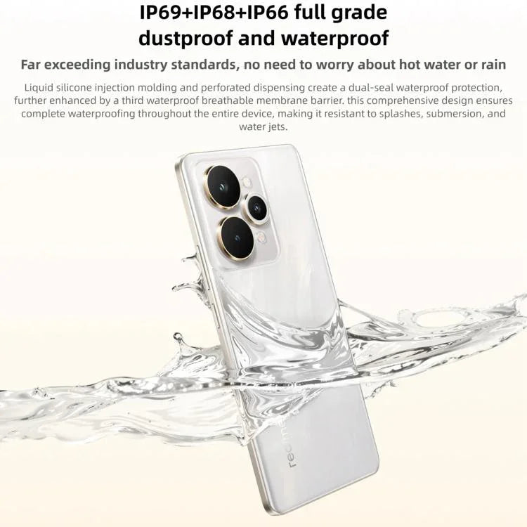 Realme 15 Pro, 16Go+512Go, 6,8 pouces Realme UI 6.0 Android 15 Snapdragon 7 Gen 4 Octa Core, NFC, Réseau: 5G, 16Go+512Go