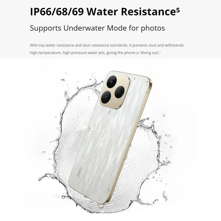 Realme 15T, 8 Go + 128 Go, identification d'empreintes digitales à l'écran, 6,57 pouces Realme UI 6.0 Android 15 MediaTek Dimensity 6400 Max Octa Core, NFC, Réseau : 5G, 8 Go + 128 Go