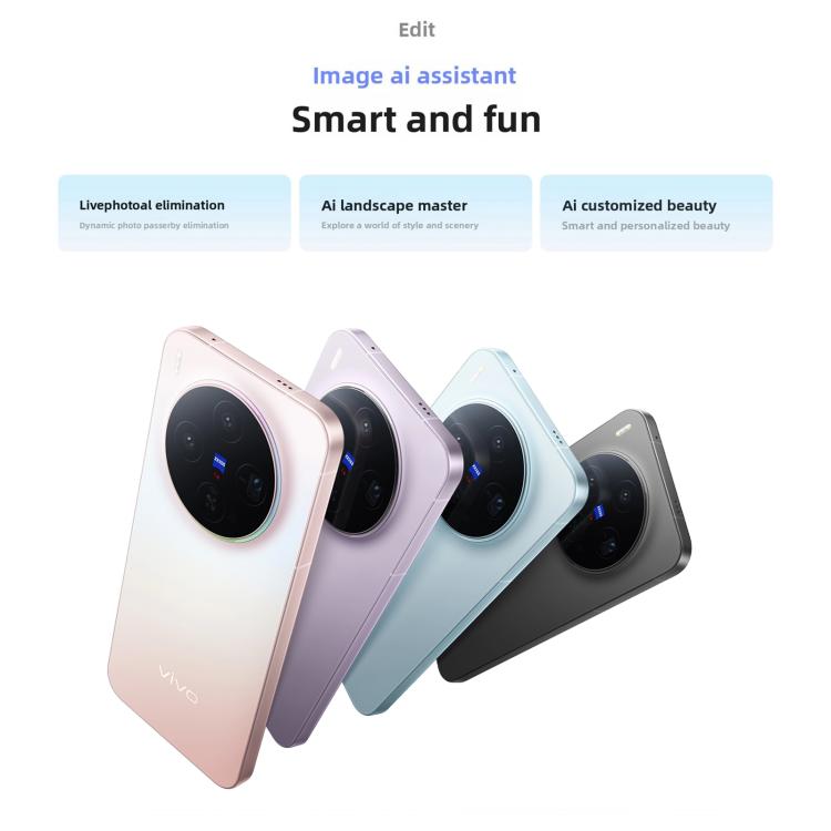 vivo X300, 16 Go+1 To, OriginOS 6 Android 16 6,31 pouces Dimensity 9500 Octa Core, OTG, NFC, Réseau : 5G, 16 Go+1 To