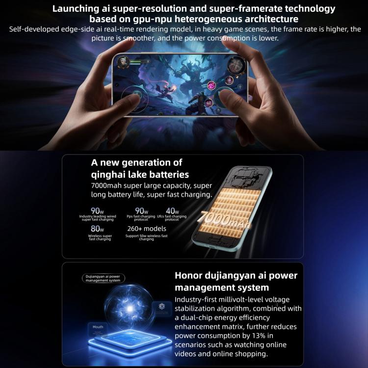 Honor Magic8, 12 Go + 512 Go, empreinte digitale sous l'écran, 6,58 pouces MagicOS 10.0 / Android 16 Snapdragon 8 Elite Gen 5e Octa Core, réseau : 5G, NFC, OTG, 12 Go + 512 Go