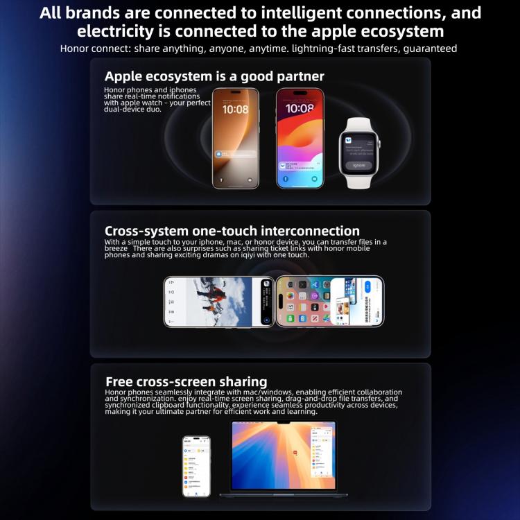 Honor Magic8 Pro, 12GB+256GB, Empreinte digitale sous l'écran, 6,71 pouces MagicOS 10.0 / Android 16 Snapdragon 8 Elite Gen 5 Octa Core, Réseau: 5G, NFC, OTG, 12GB+256GB