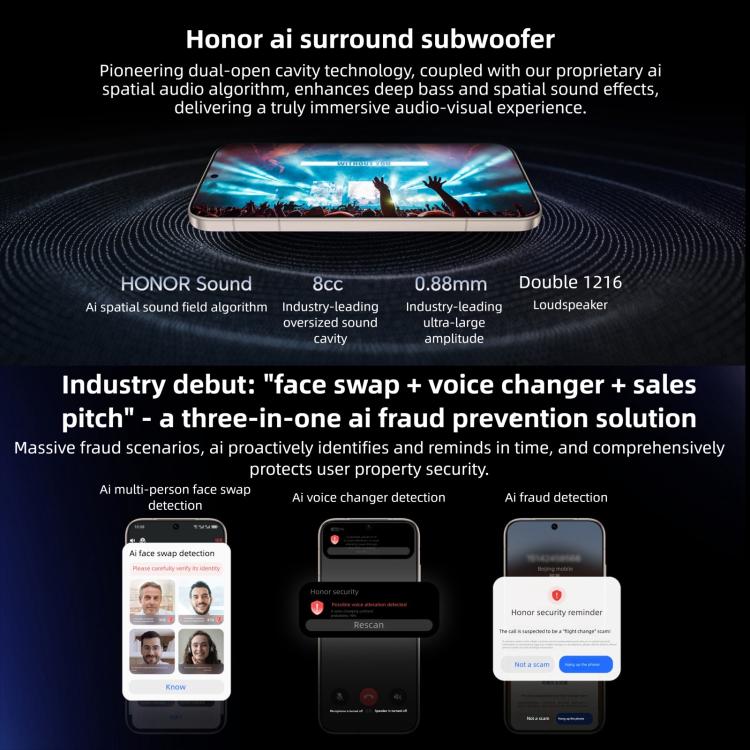 Honor Magic8 Pro, 16 Go+1 To, Empreinte digitale sous l'écran, 6,71 pouces MagicOS 10.0 / Android 16 Snapdragon 8 Elite Gen 5 Octa Core, Réseau : 5G, NFC, OTG, 16 Go+1 To