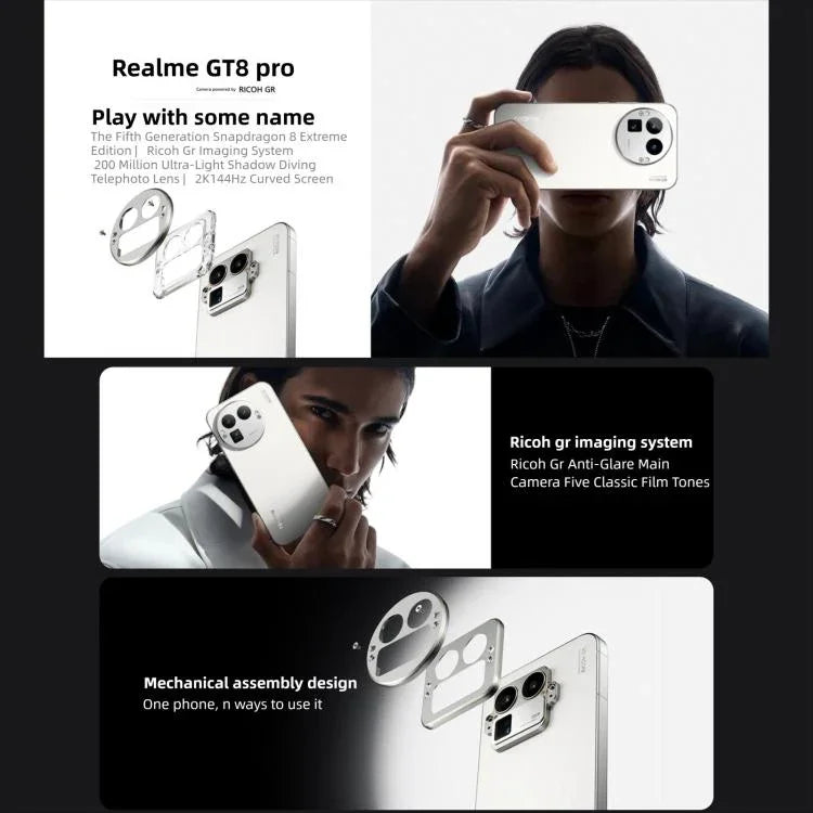 Realme GT8 Pro, 16 Go+1 To, 6,79 pouces Realme UI 7.0 Snapdragon 8 Elite Gen 5 Octa Core, NFC, Réseau : 5G, 16 Go+1 To, Realme GT8 Pro, 16 Go+1 To