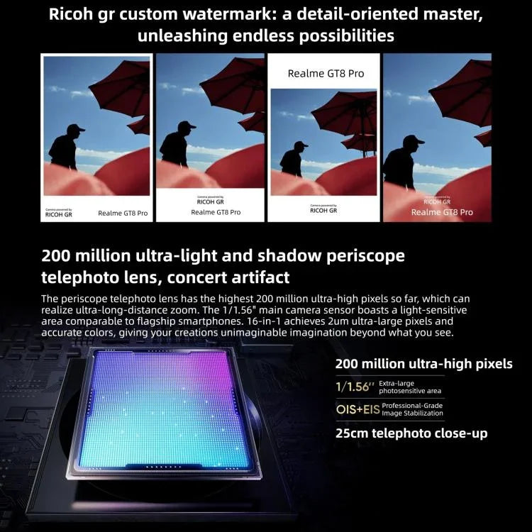 Realme GT8 Pro, 16 Go+256 Go, 6,79 pouces Realme UI 7.0 Snapdragon 8 Elite Gen 5 Octa Core, NFC, Réseau : 5G, 16 Go+256 Go, Realme GT8 Pro, 16 Go+256 Go