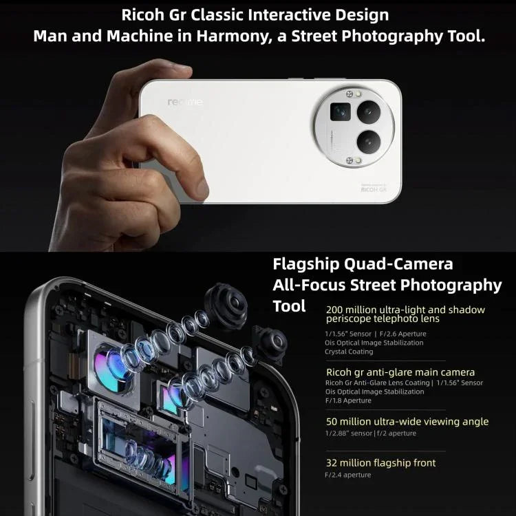 Realme GT8 Pro, 16 Go+512 Go, 6,79 pouces Realme UI 7.0 Snapdragon 8 Elite Gen 5 Octa Core, NFC, Réseau : 5G, 16 Go+512 Go, Realme GT8 Pro, 16 Go+512 Go