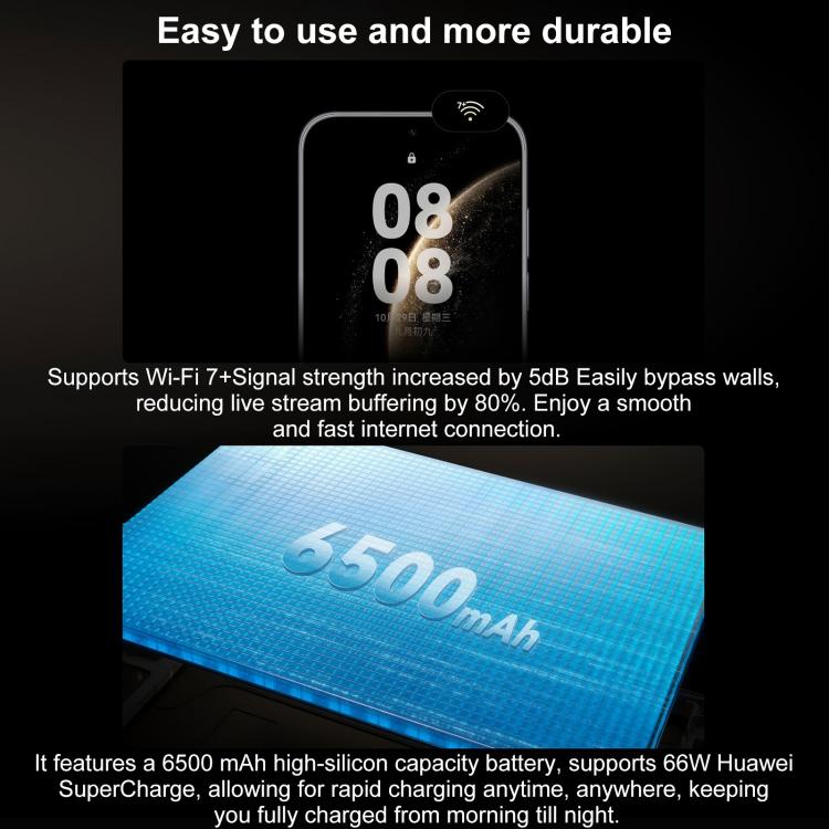 HUAWEI Mate 70 Air, 12 Go+512 Go, identification latérale par empreinte digitale, 7 pouces HarmonyOS 5.1 Kirin 9020B, NFC, OTG, ne prend pas en charge Google Play, 12 Go+512 Go